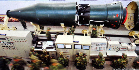 资料图:中国东风-31战略导弹战斗部。